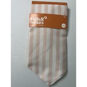 Tails & Noses - Easter Pink & White Stripe Pet Dog Bandana Size: L/XL